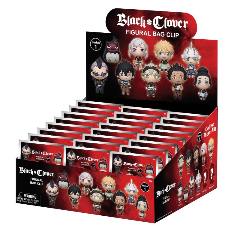 BLACK CLOVER - Series 1 - 3D Foam Bag Clip – (Neuheiten)